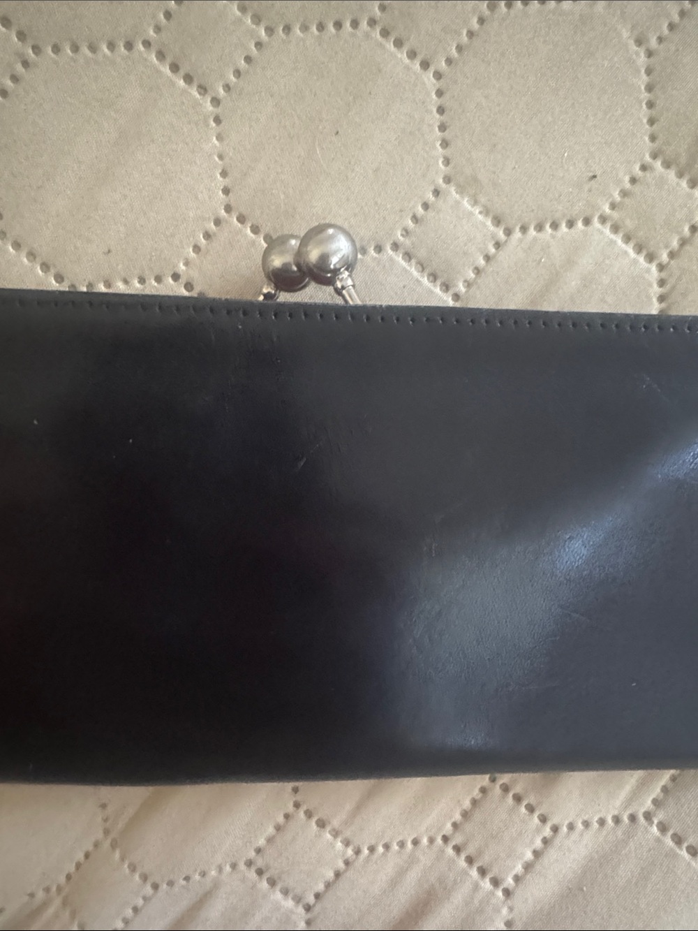 HOBO Black Leather Clasp Wallet
8” across x 3 3/4 “ tall - Picture 2 of 4